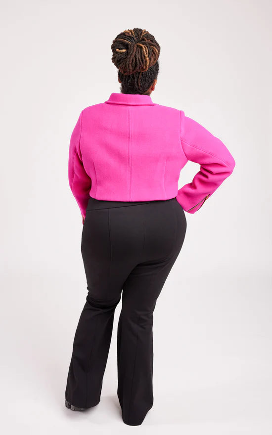 Cashmerette-Canton-Moto-Jacket-Short-Pink-Back | Core Fabrics