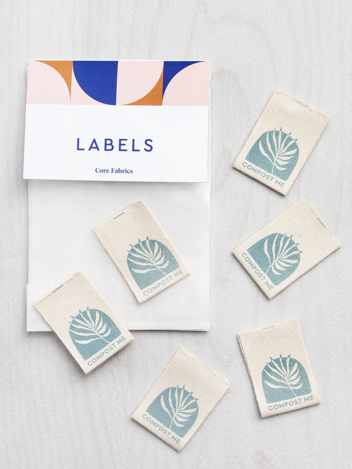Core Fabrics Sewing Labels: Compost Me - 6 pack | Core Fabrics