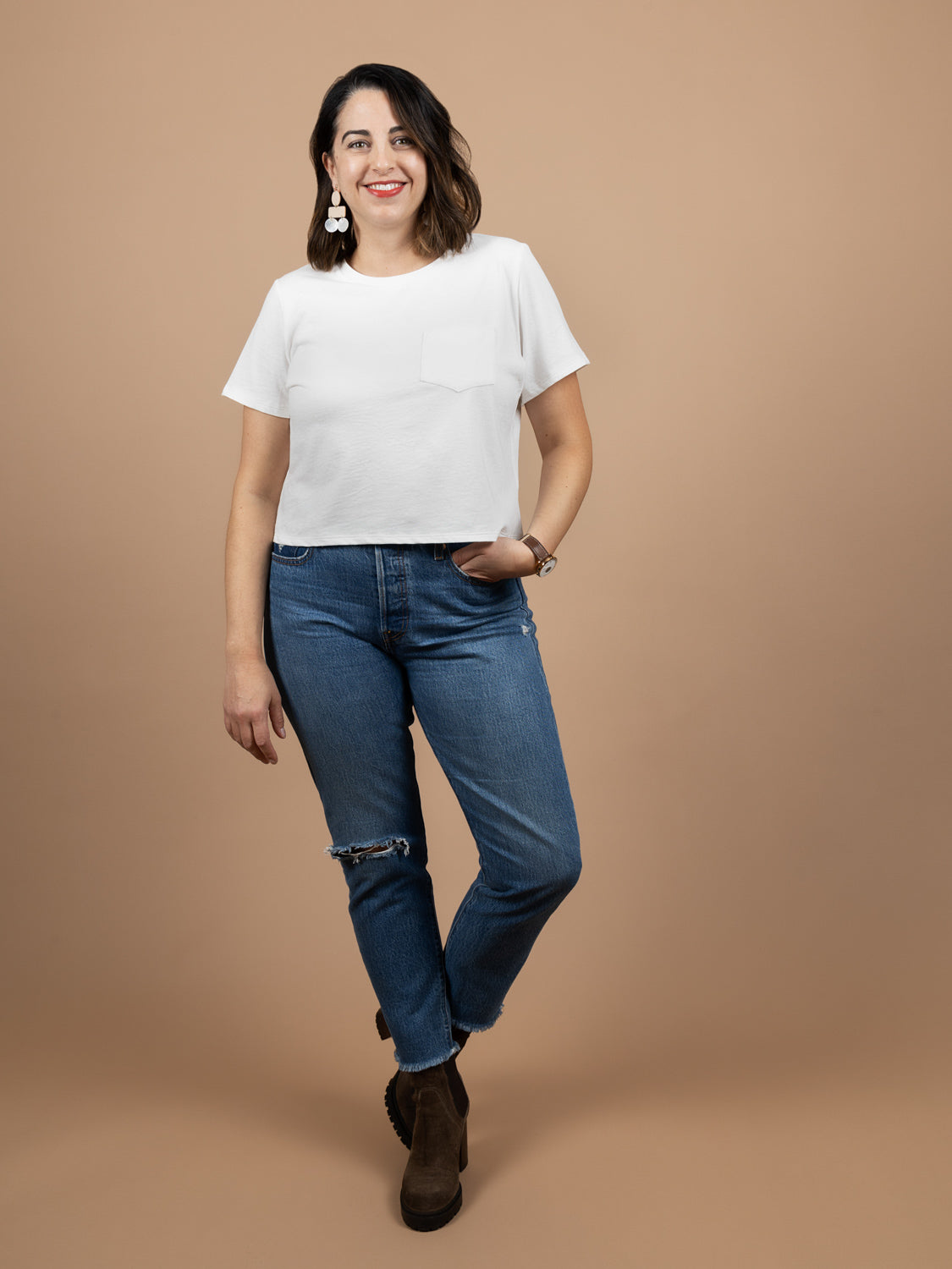 Core T-Shirt Pattern | Free T-Shirt Pattern - Crew Neck T-Shirt | available for free at Core Fabrics