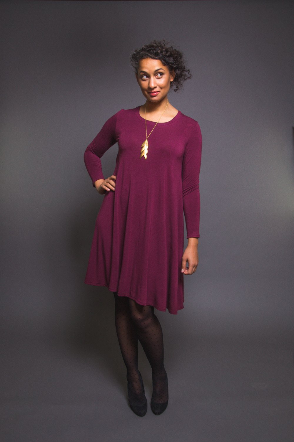 Ebony_t-shirt_and_knit_dress_pattern_2_f3ef3fd6-7f9d-4547-80c8-97624a17e64d | Core Fabrics
