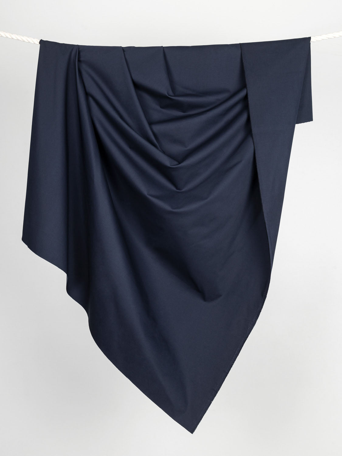 Lightweight Organic Cotton Stretch 6 oz Twill- Navy | Core Fabrics