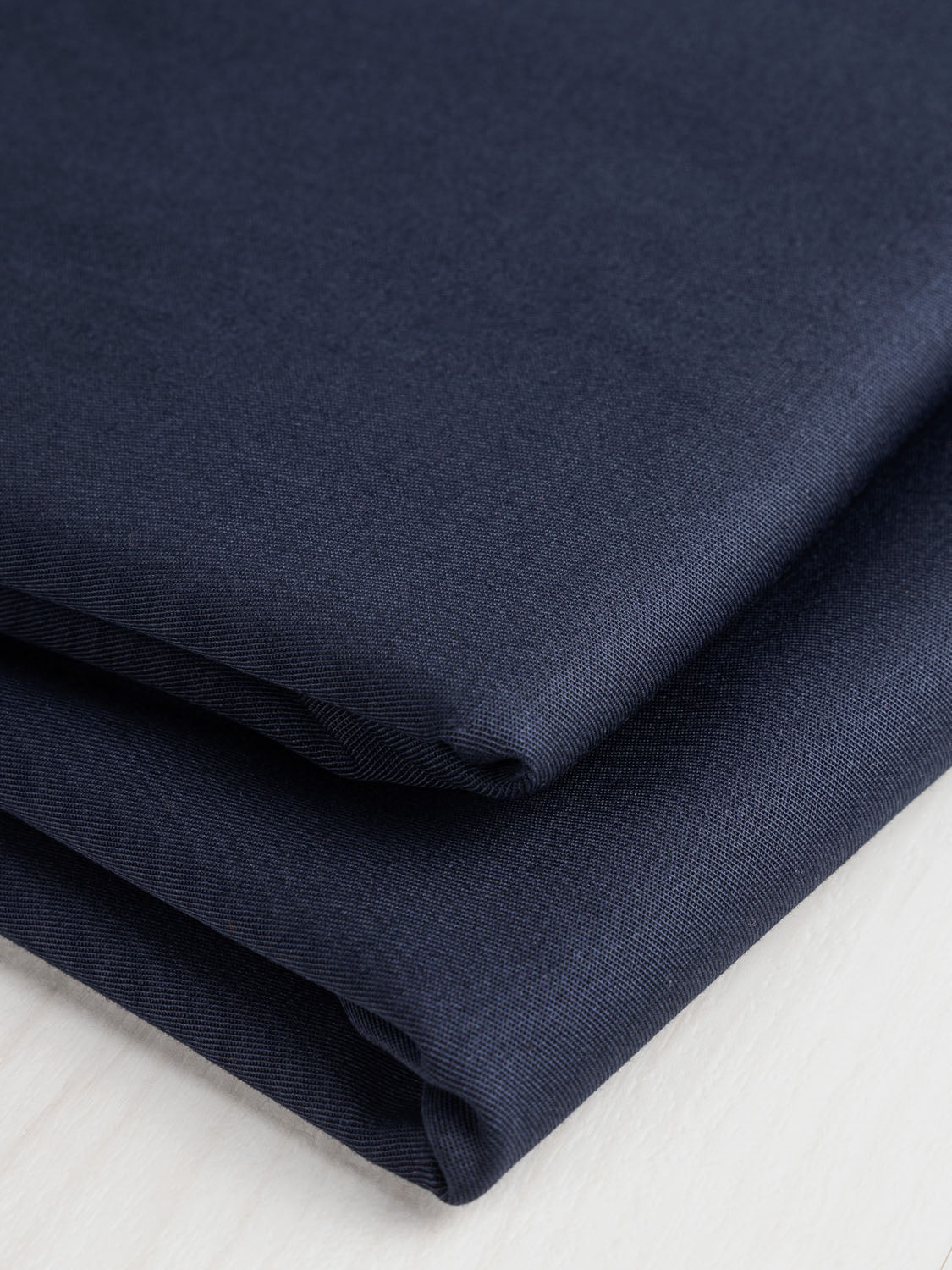 Lightweight Organic Cotton Stretch 6 oz Twill- Navy | Core Fabrics
