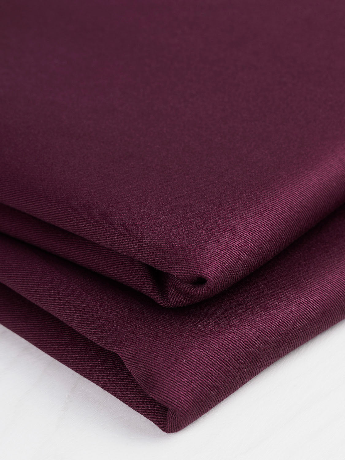 Midweight  Organic Cotton Twill - Mulberry | Core Fabrics