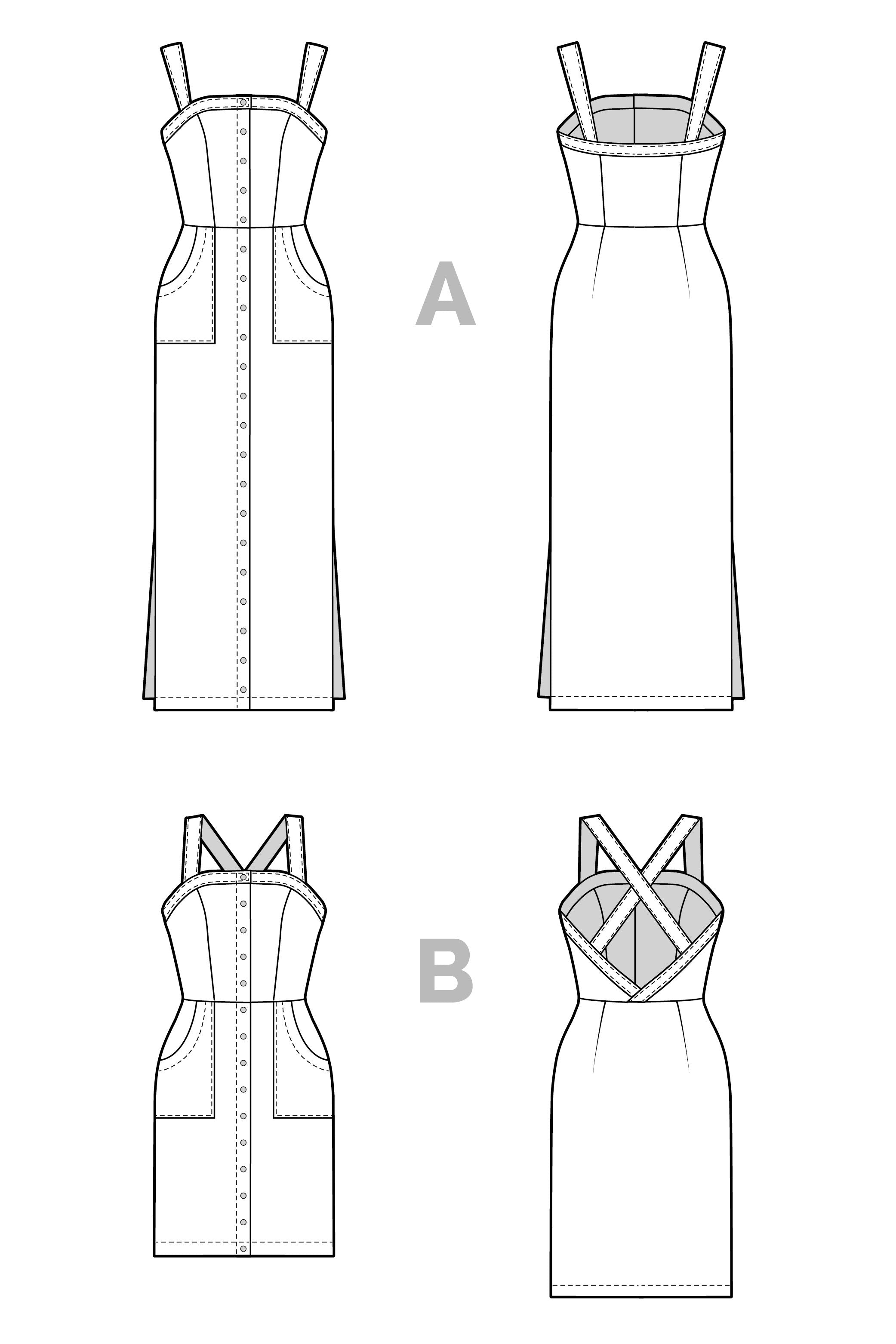 Fiona_Dress_pattern_Technical_Flat-03_cc58071d-036f-49a7-b666-d01ffa01ea35 | Core Fabrics