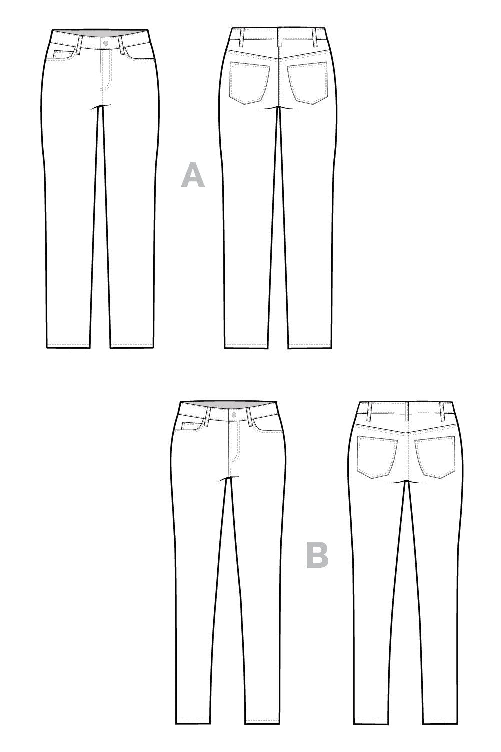 Ginger_Mid_Rise_Jeans-Technical_Flats-10 | Core Fabrics