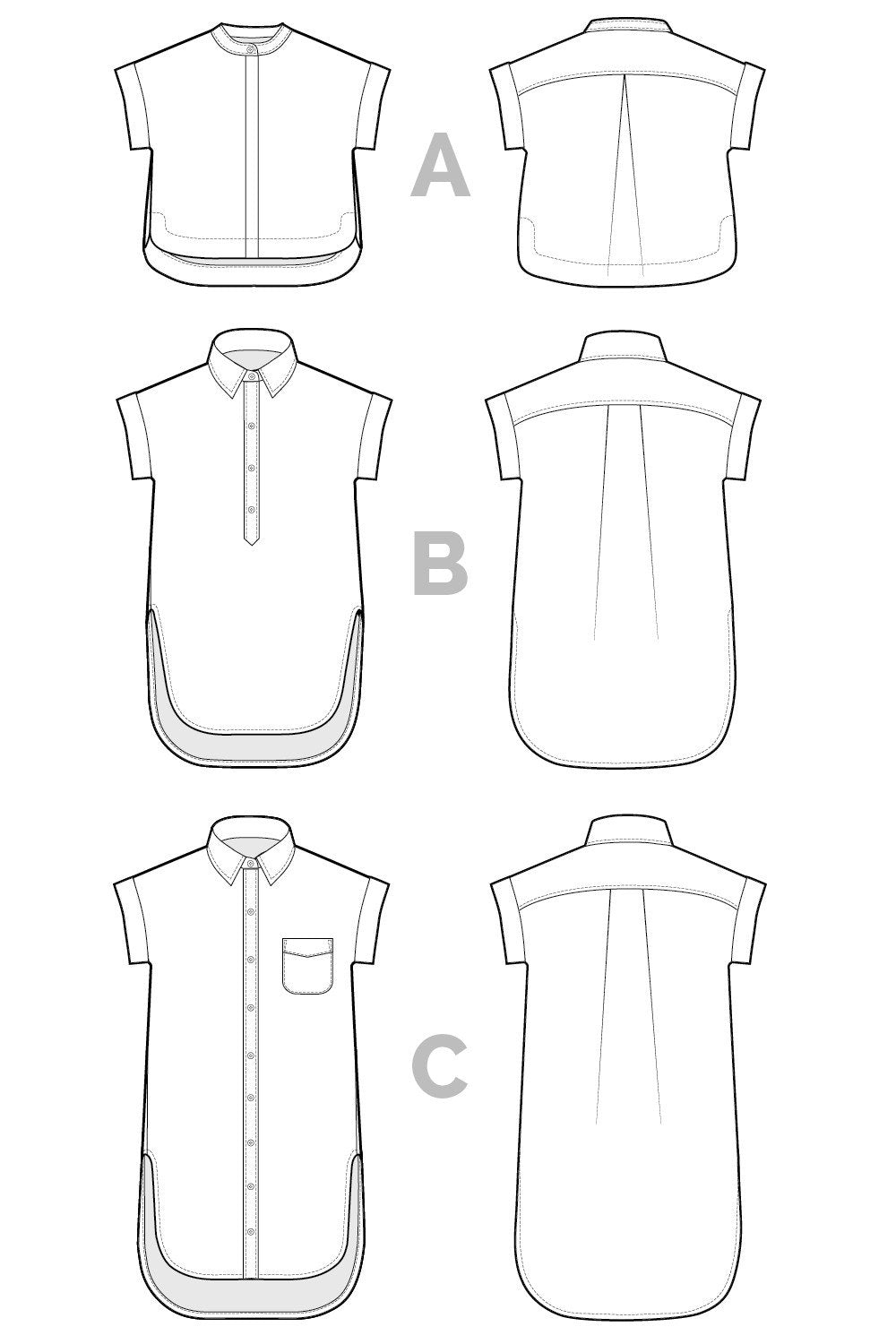 Kalle_shirt_dress_Technical_flat-02_d8d2586e-b6ee-4ccc-8b98-a44adc4cc534 | Core Fabrics