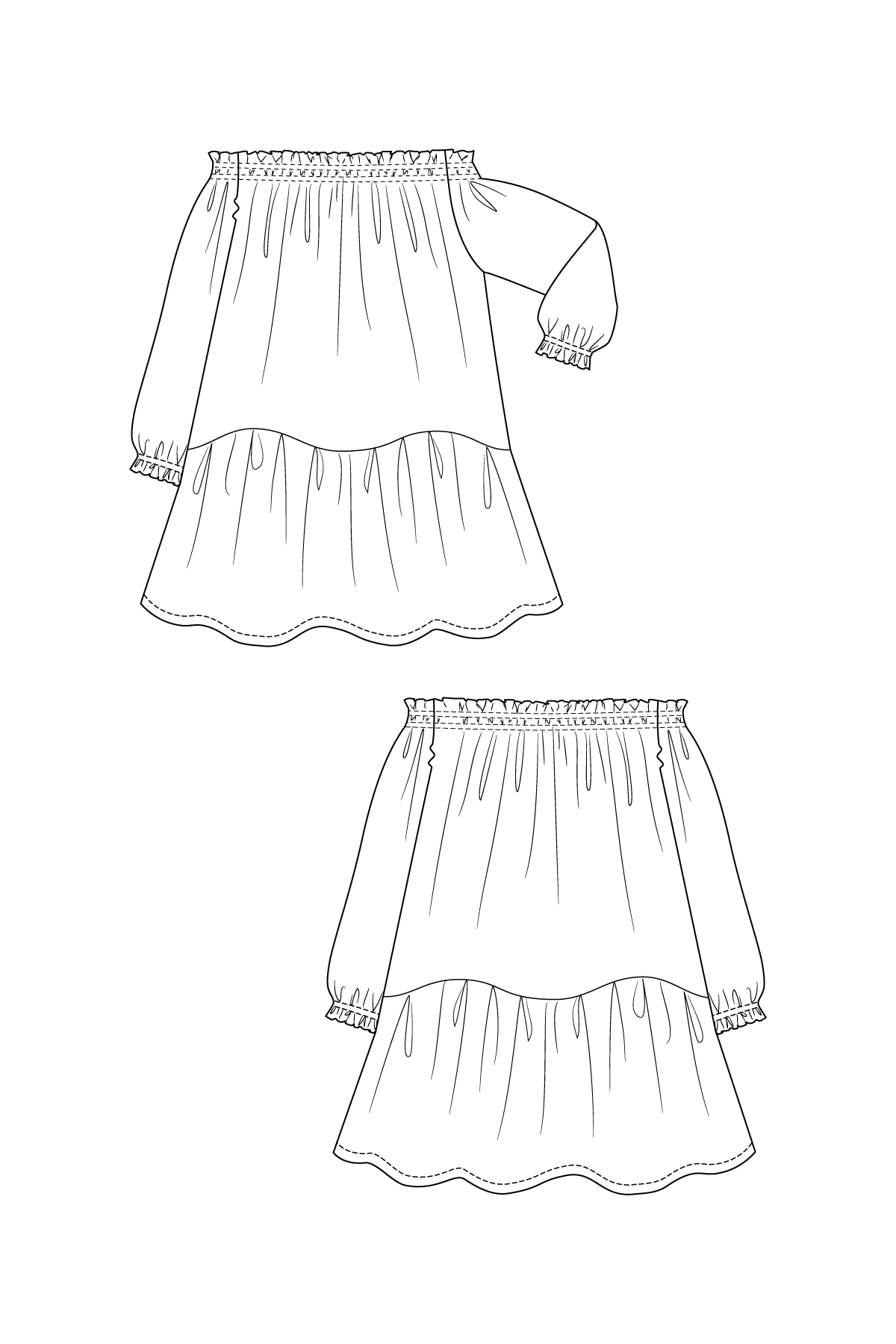 Named - Ilma smock dress & top pattern | Core Fabrics