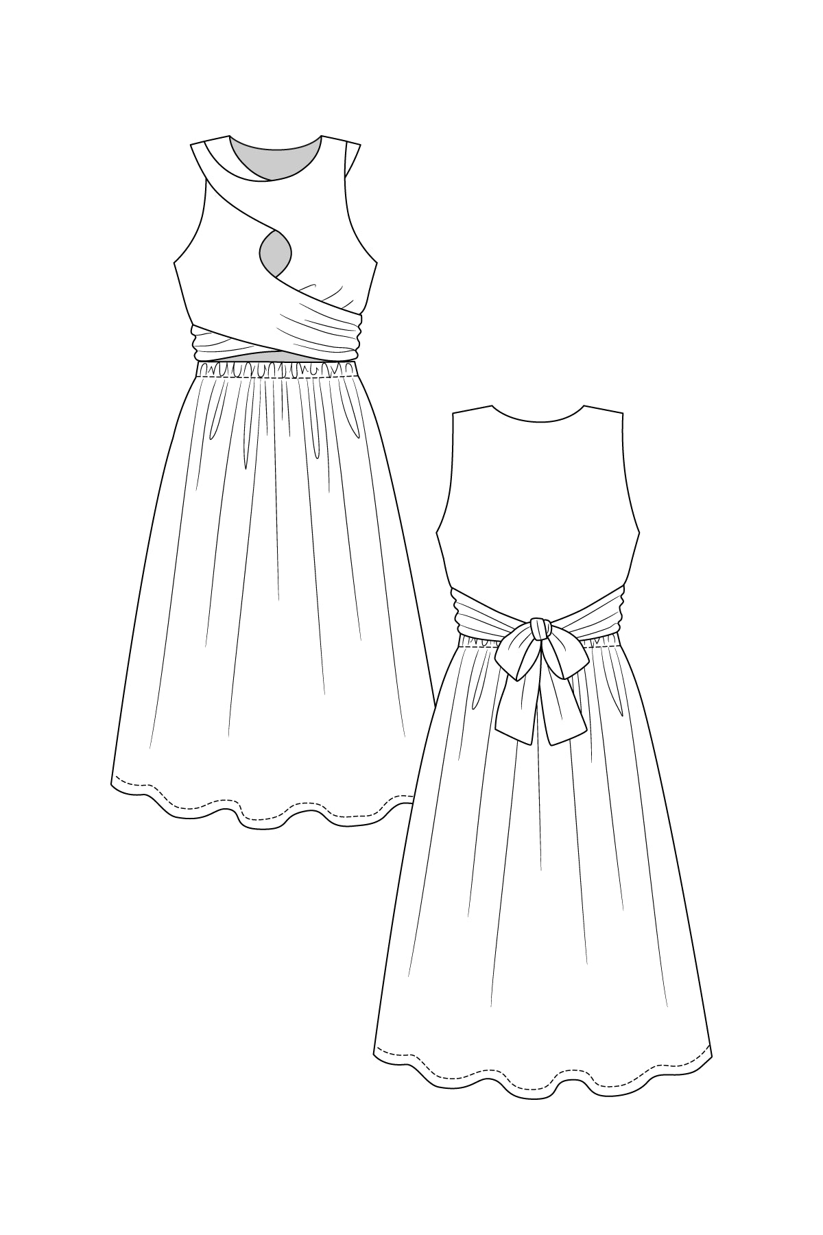 Named - Sisko interlace dress & top pattern | Core Fabrics