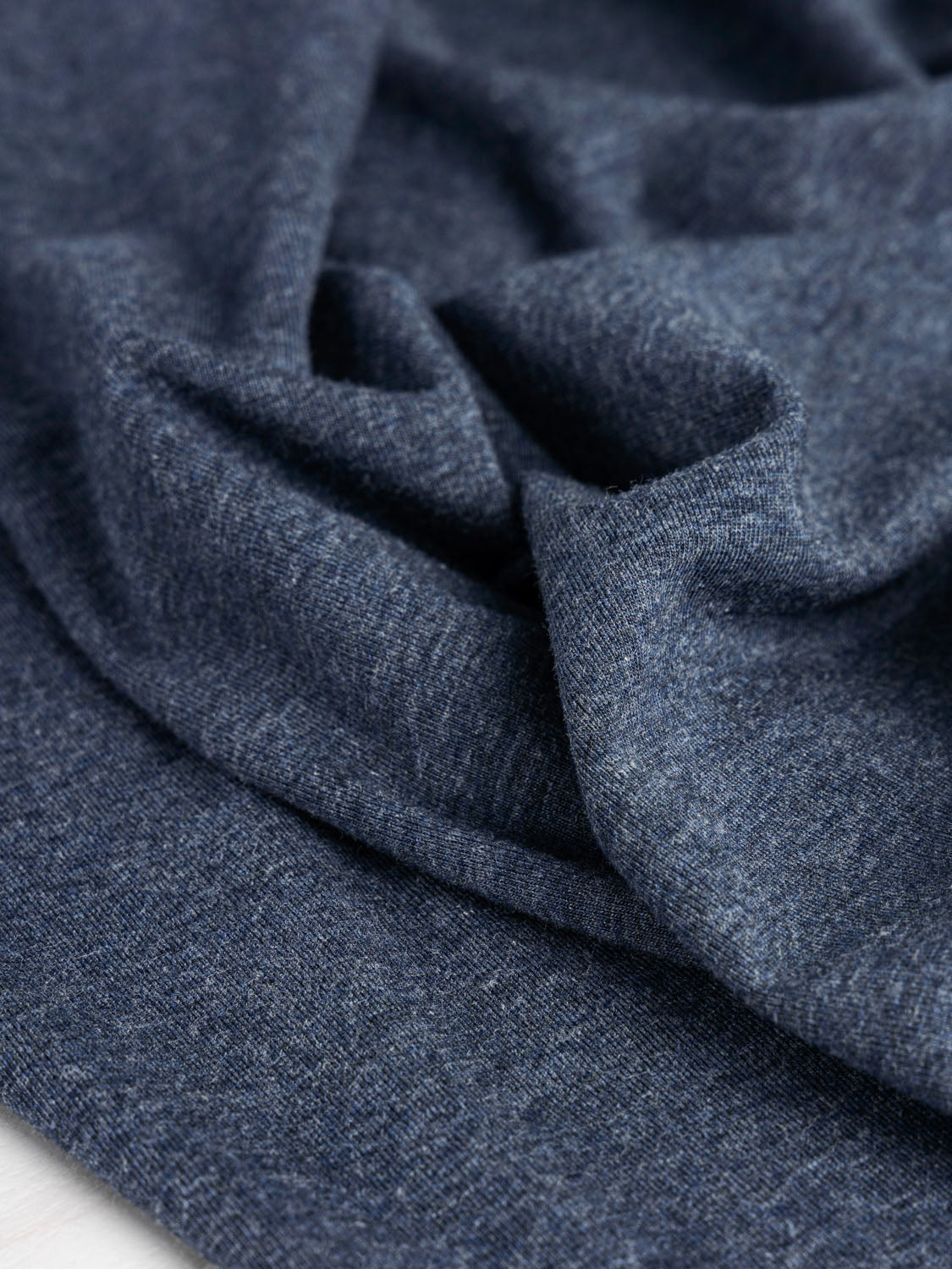 Purl Knit Fabric - Wool blend jersey- stretchy - Khaki green, grey