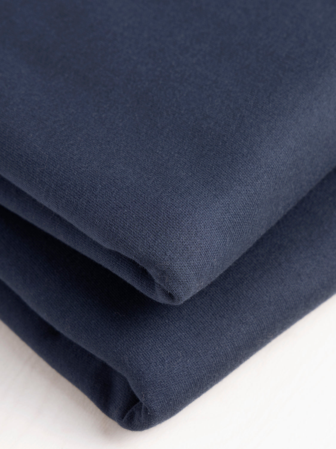 Organic Cotton Fleece - Navy | Core Fabrics