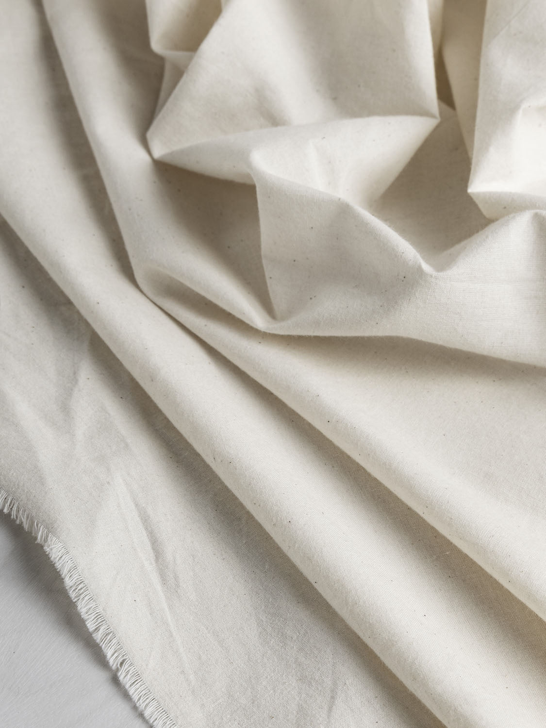 Muslin Fabric | 60'' Wide x Sold by Yard | Cotton | Unbleached | White |  Printing | Lining | Upholstery | Clothing | Sewing Pattern | Craft