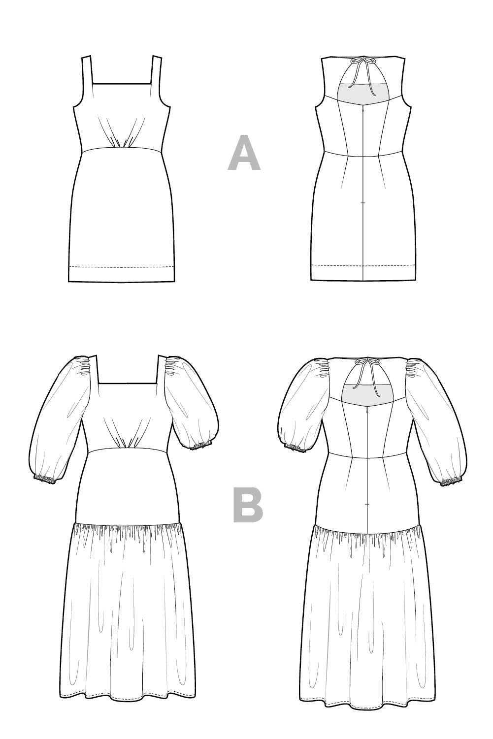 Pauline Dress Pattern | Core Fabrics