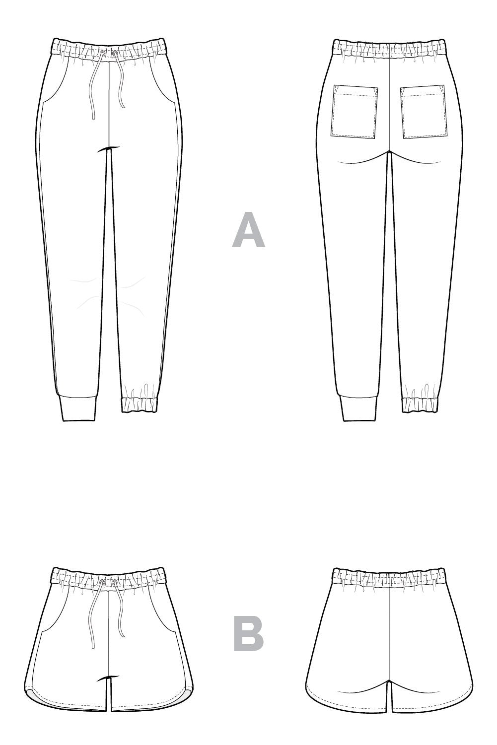 PlateauJoggerspattern_Techflats-07 | Core Fabrics