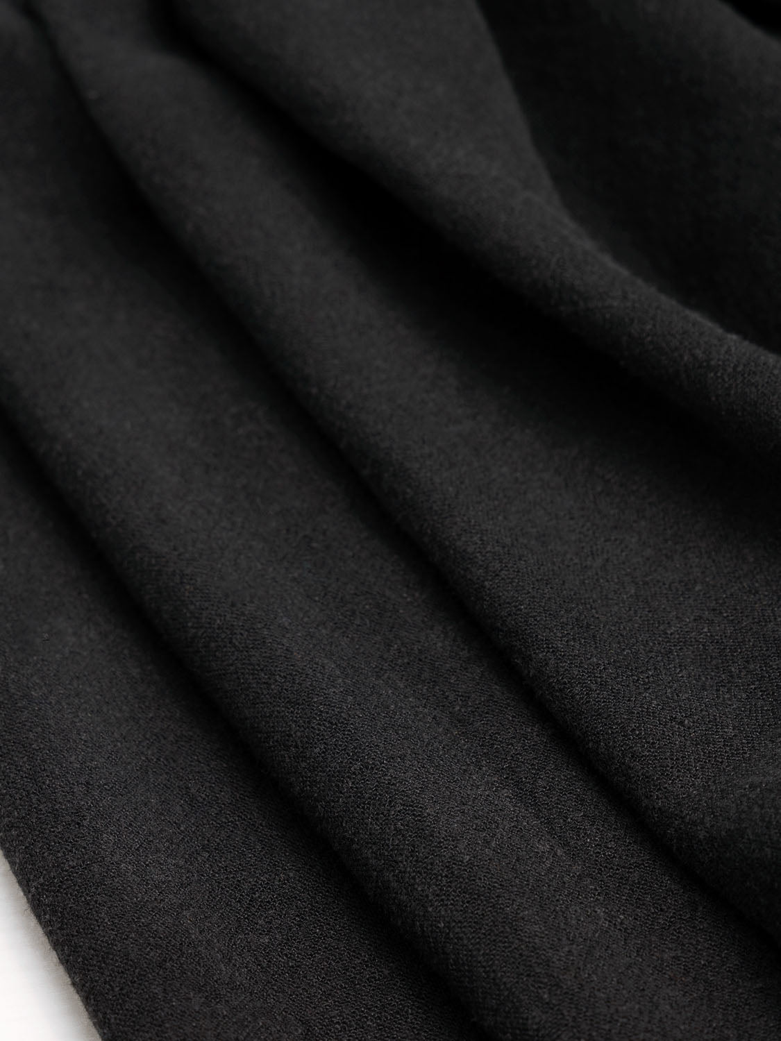 Textured Viscose Linen  - Black | Core Fabrics