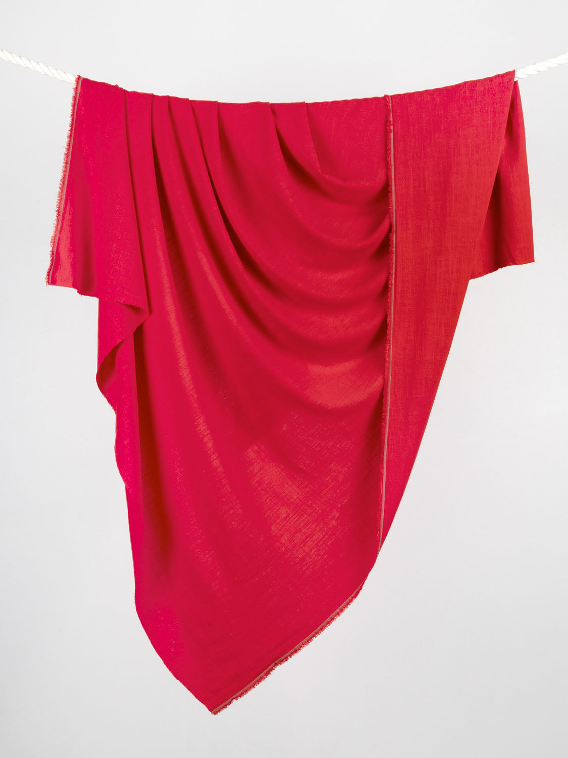 Textured Viscose Linen - Crimson | Core Fabrics