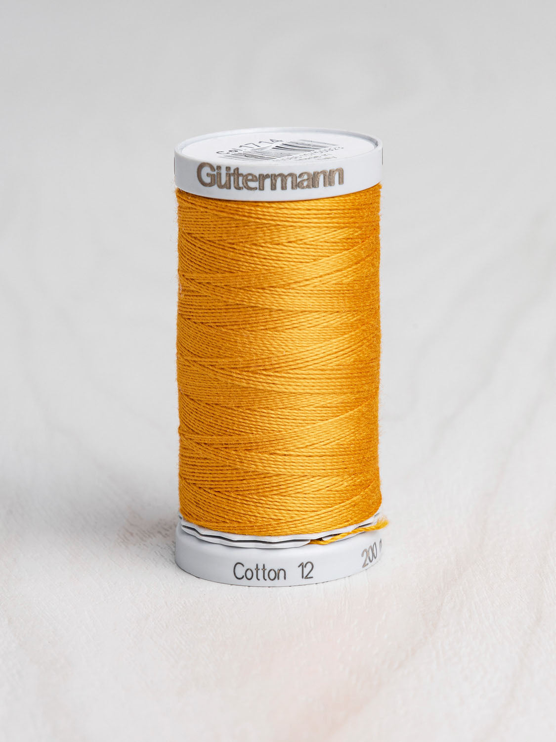 Gütermann Cotton 12wt Thread 200m - Gold Sun 1714