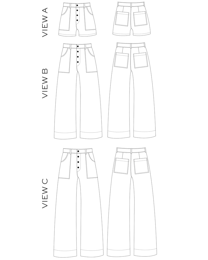 True Bias - Lander Pant & Short | Core Fabrics
