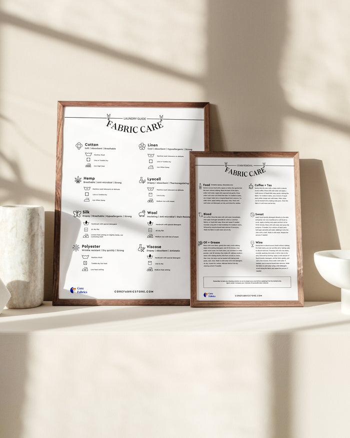 Fabric Care and Stain Removal Tips for Your Clothing: Grab Your Free Downloadable Poster!