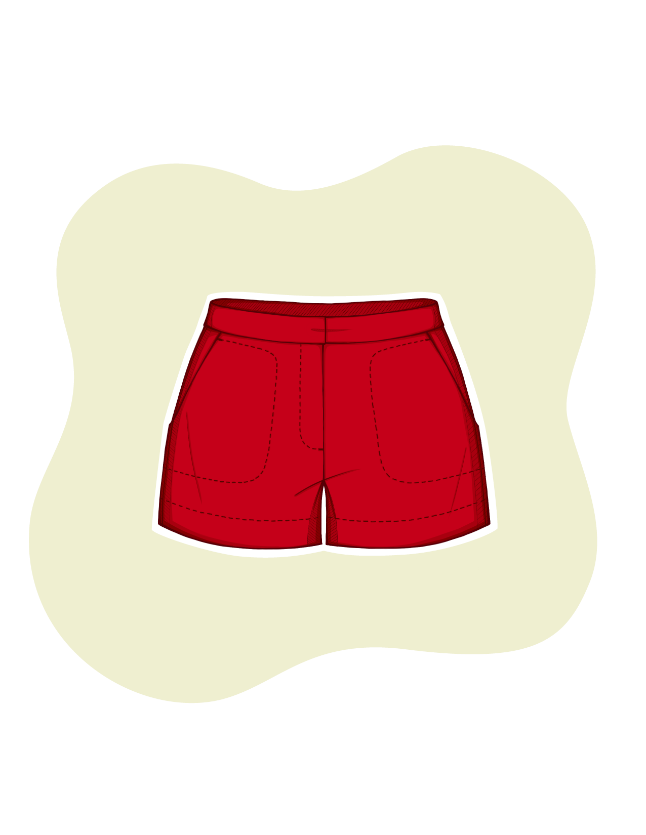 Crew Poppy Shorts Fabrics