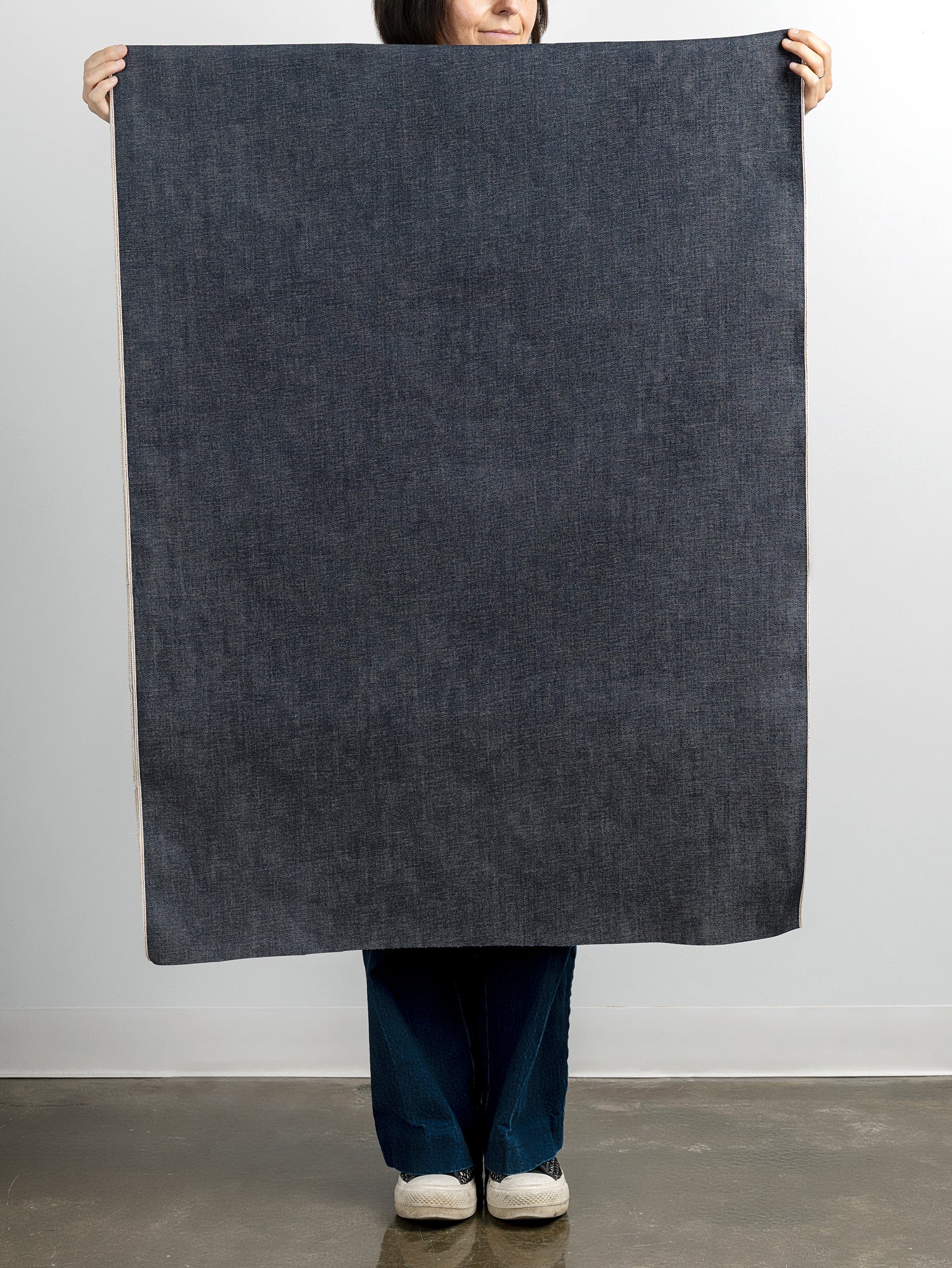 F-DEA090-10-8-oz-Selvedge-Denim-Deadstock-Vintage-Indigo-Core-Fabrics-draped.JPG