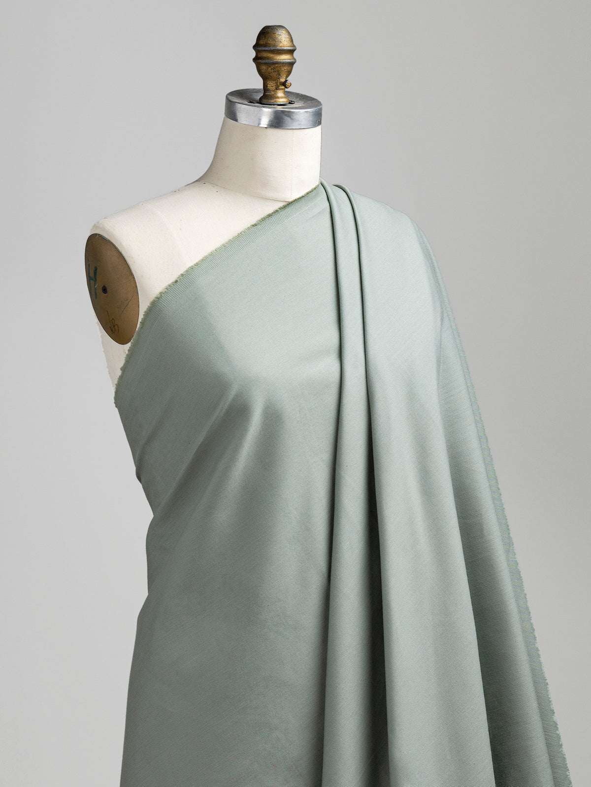 F-DEN022-010-10oz-Organic-Cotton-Stretch-Bull-Denim-Eucalyptus-Core-Fabrics-draped.webp