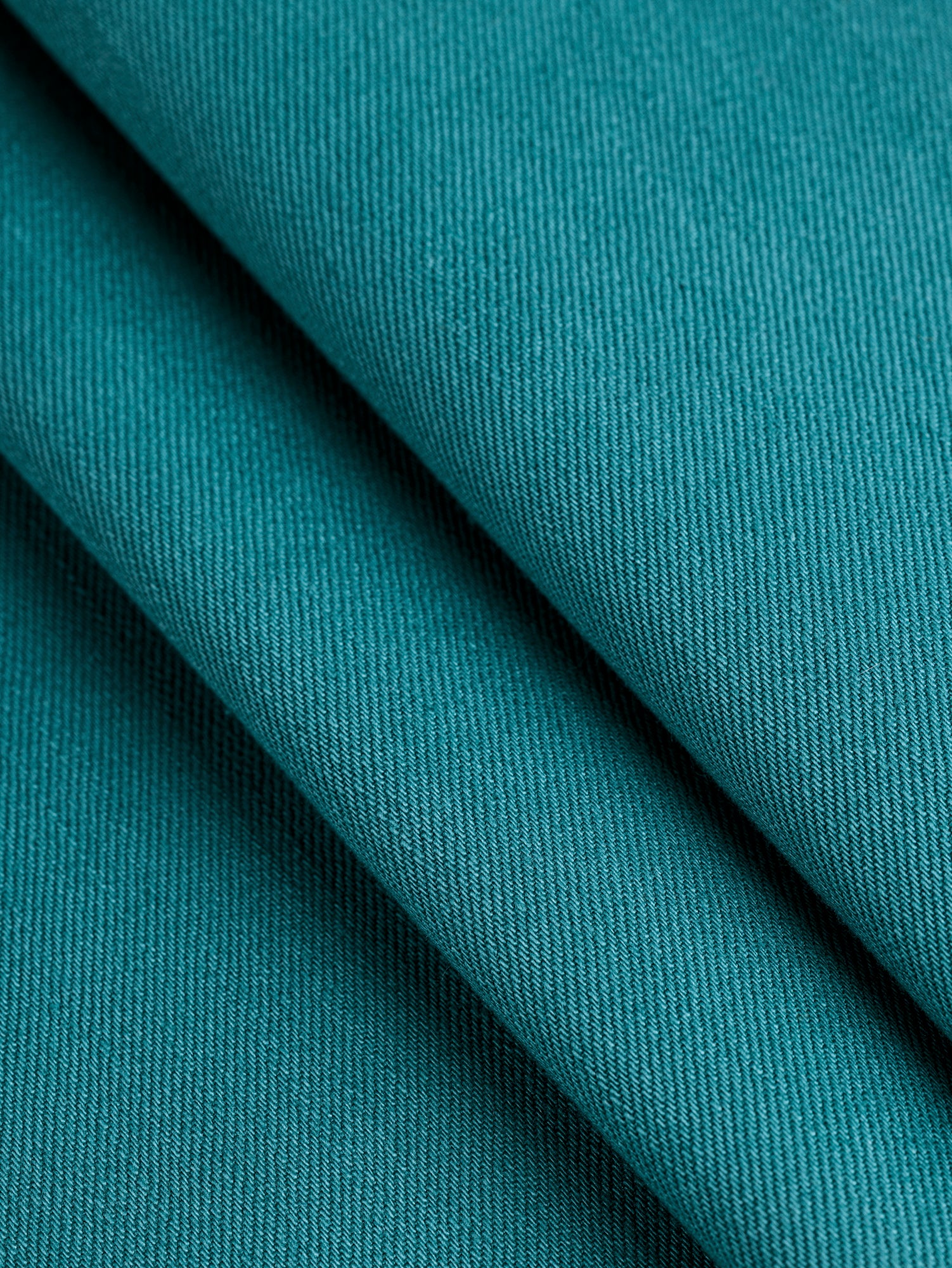 10oz Organic Cotton Stretch Bull Denim - Teal