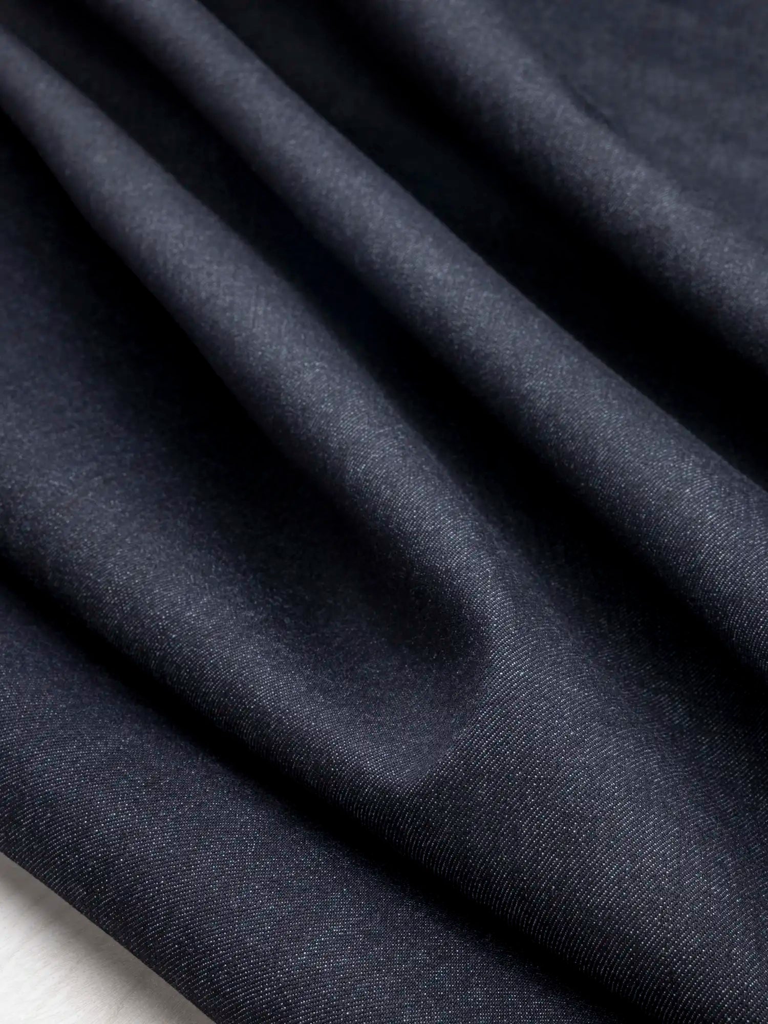F-DEN042-12.45oz-Non Stretch-Cotton-Cone-Denim-Dark-Indigo-Core-Fabrics-scrunched.webp