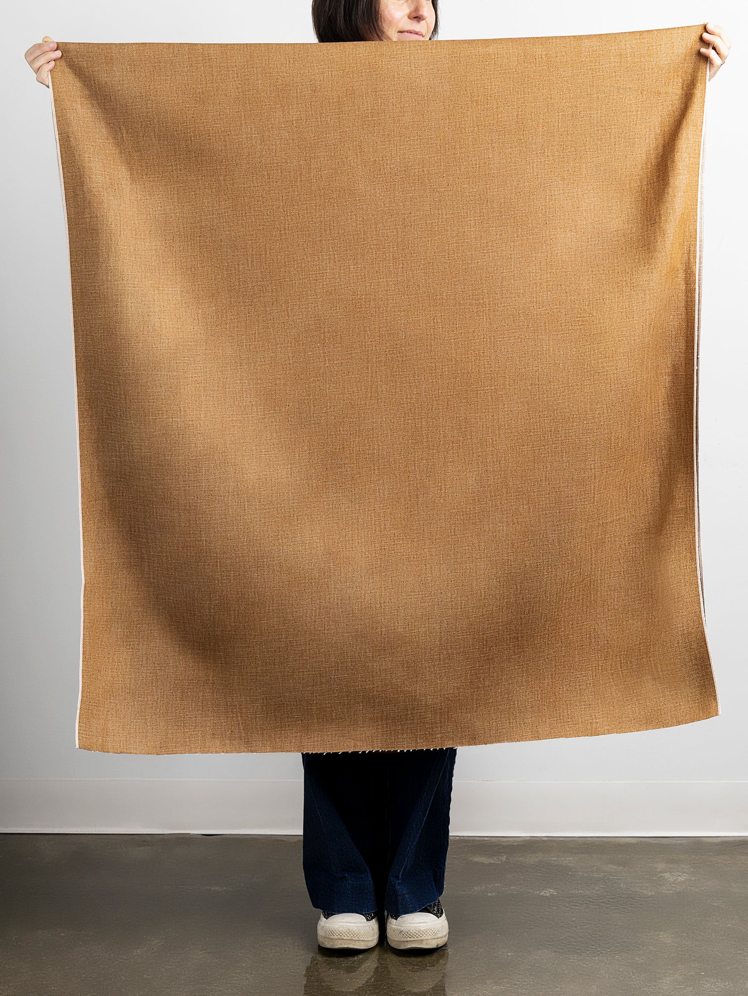 F-DEN037-13-5-oz-Selvedge-Denim-Deadstock-Caramel-Core-Fabrics-draped.JPG