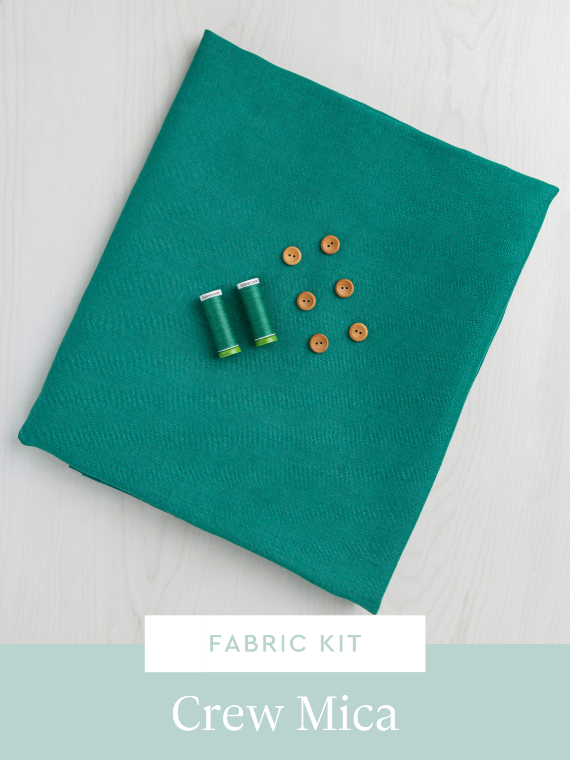 Mica Dress Kit | Emerald Midweight European Linen