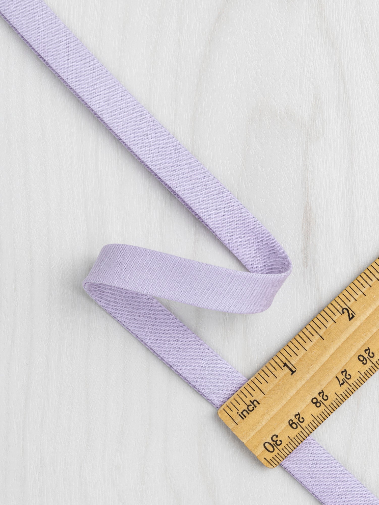 Double-Fold Cotton Poplin Bias Tape - 1/2' (13mm) wide - Lavender | Core Fabrics