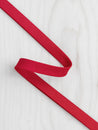 Double-Fold Cotton Poplin Bias Tape - 1/2' (13mm) wide - Red | Core Fabrics