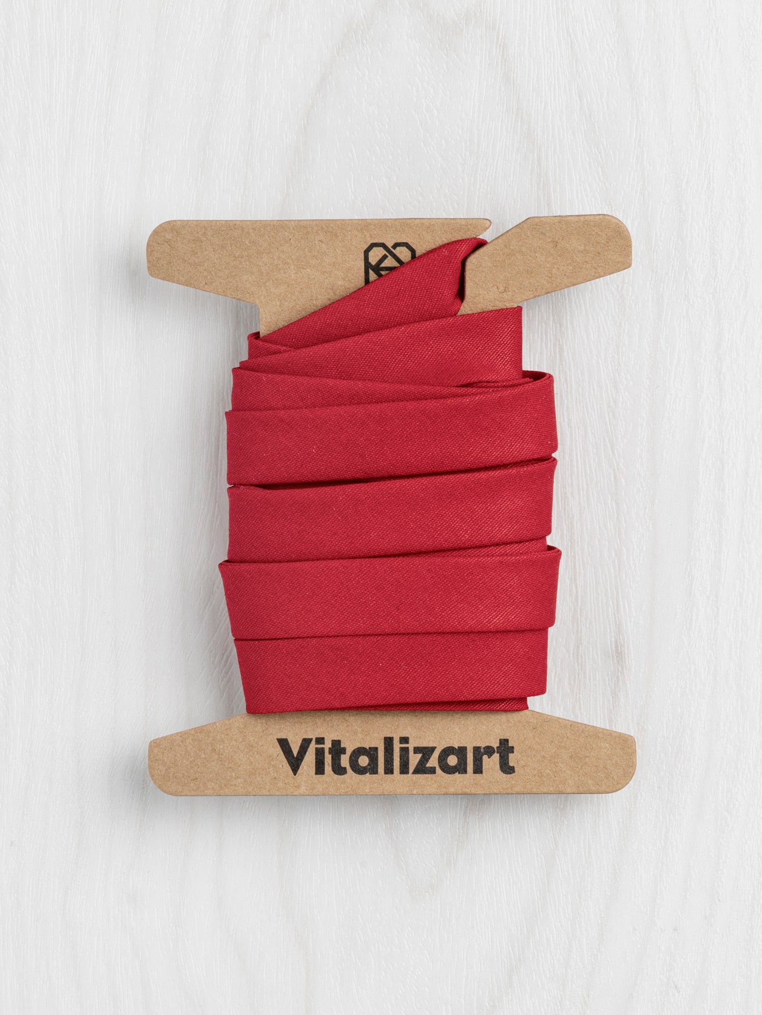Double-Fold Cotton Poplin Bias Tape - 1/2' (13mm) wide - Red | Core Fabrics