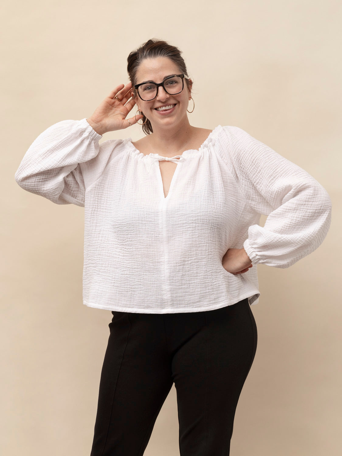 Organic Cotton Double Gauze - White | Core Fabrics