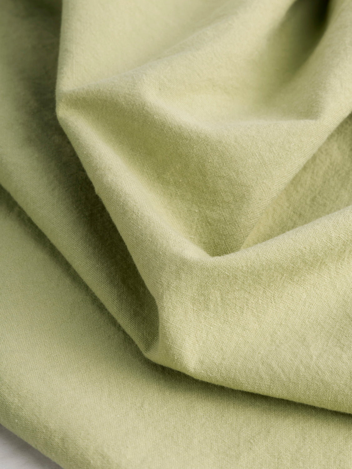Tumbled Non Stretch Cotton - Green Tea | Core Fabrics