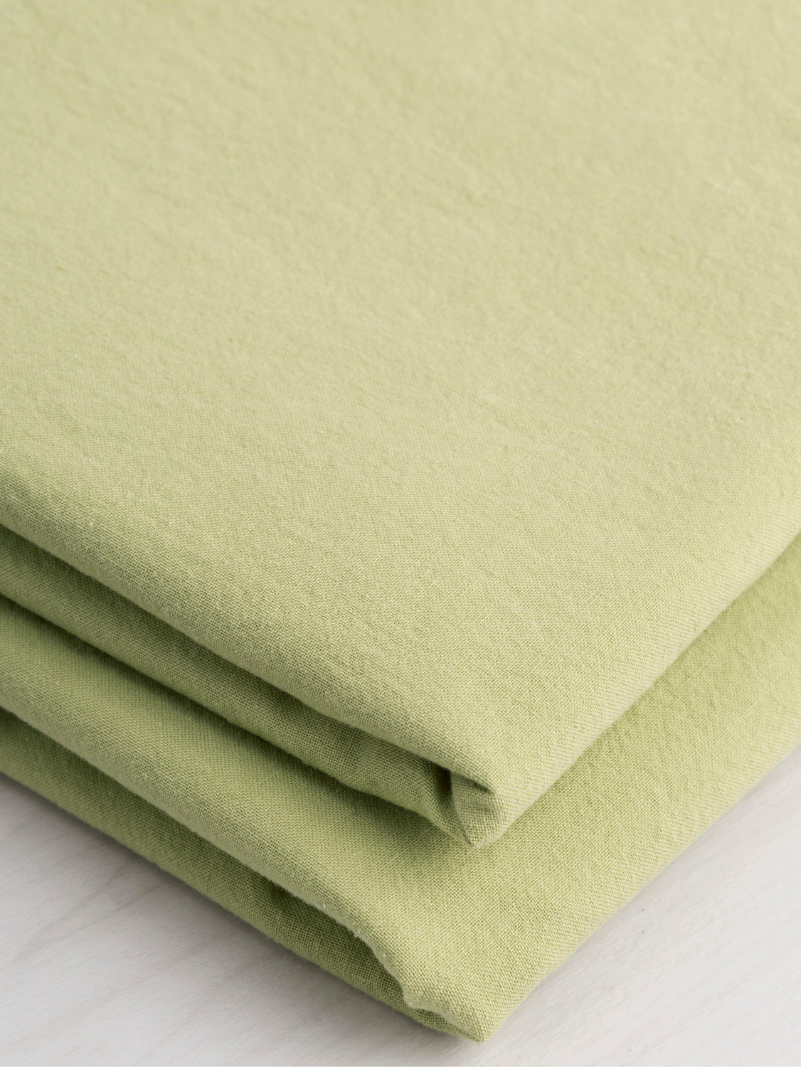 Tumbled Non Stretch Cotton - Green Tea | Core Fabrics