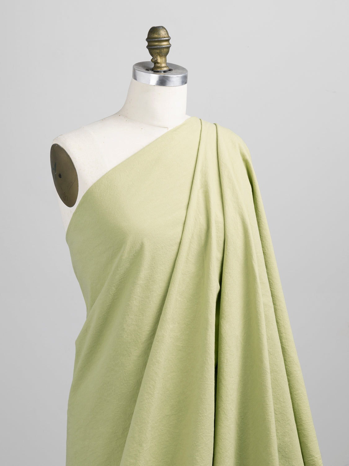 Tumbled Non Stretch Cotton - Green Tea | Core Fabrics