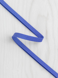 Double-Fold Cotton Poplin Bias Tape - 10 mm (3/8") wide - Cerulean Blue