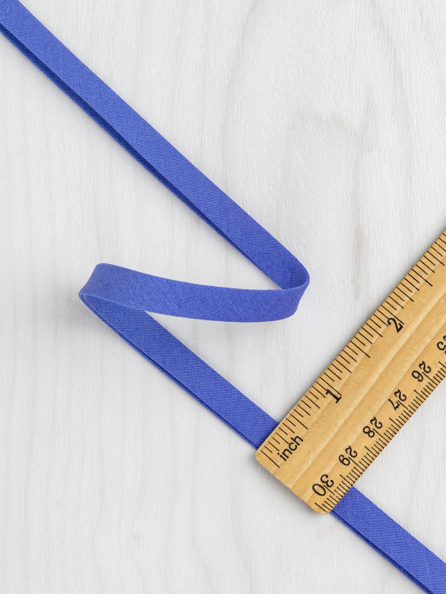 Double-Fold Cotton Poplin Bias Tape - 3/8' (10mm) wide - Cerulean Blue | Core Fabrics