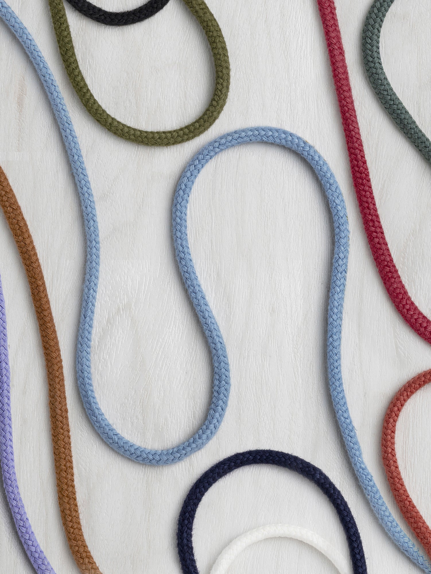 8mm Round Cotton Braided Drawstring Cord | Core Fabrics