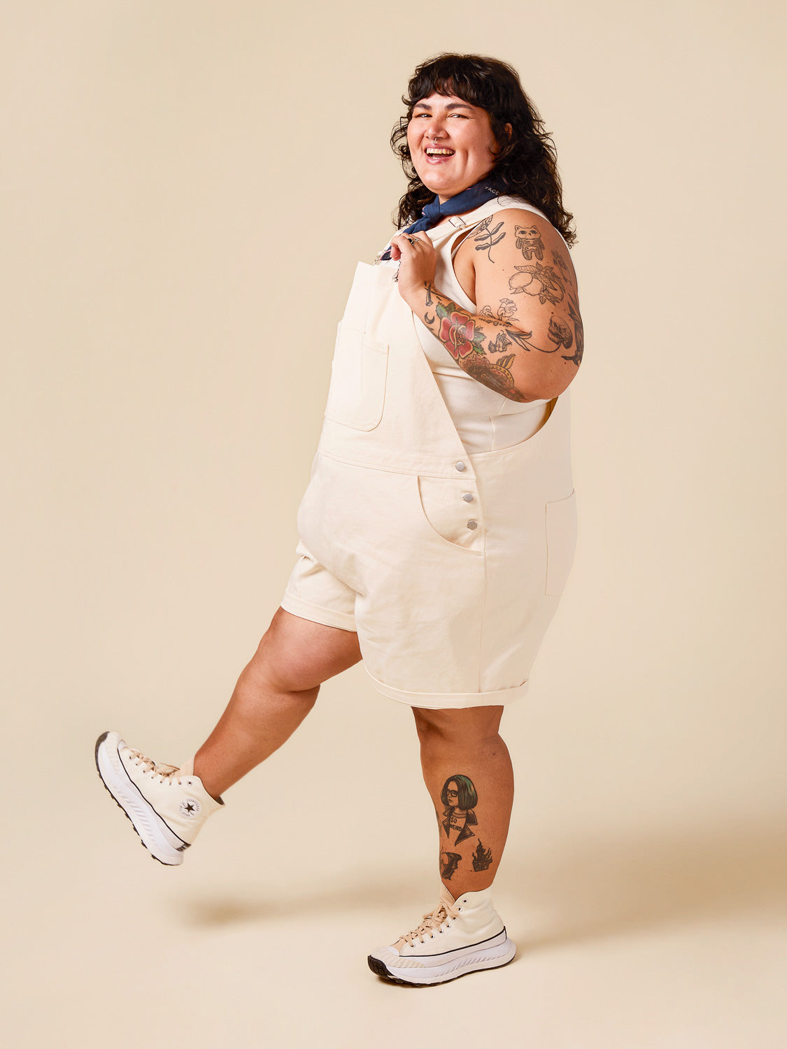 Arias Overalls Pattern | Plus-Size | View B | Closet Core Patterns