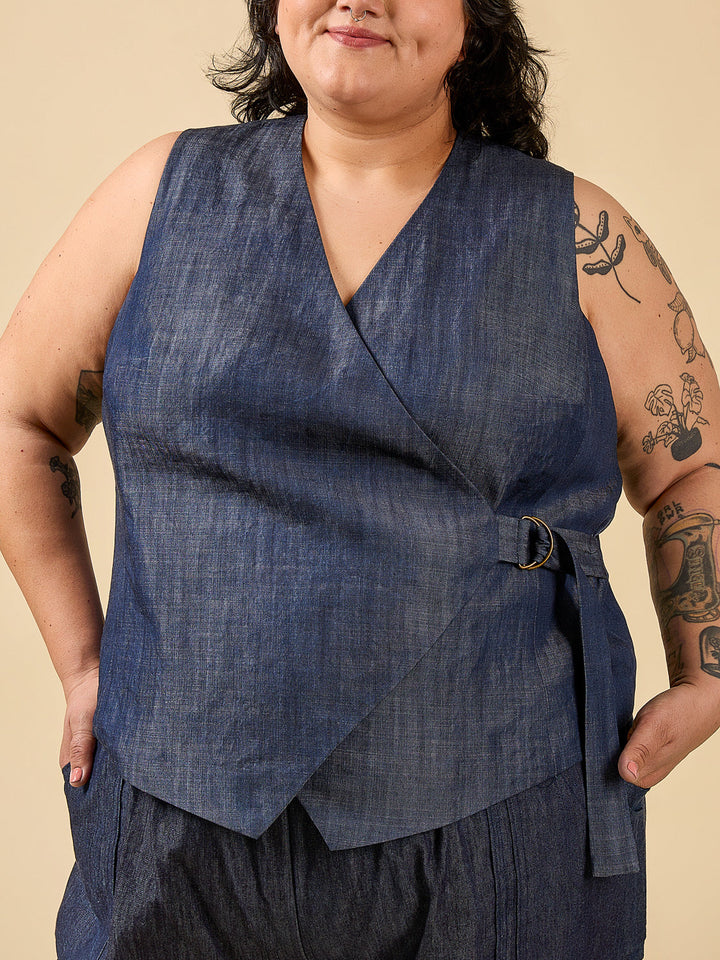 Aylin Wrap Dress + Vest