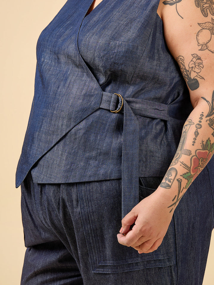 Aylin Wrap Dress + Vest