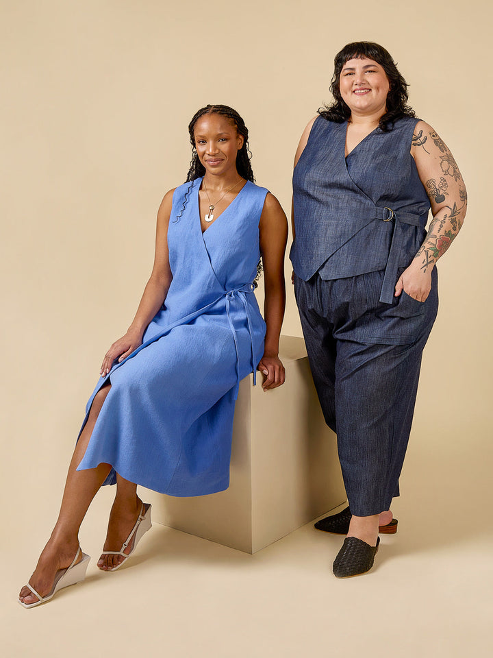 Aylin Wrap Dress + Vest
