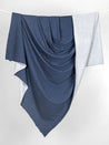 Bamboo Cotton Stretch Fleece - Heather Blue | Core Fabrics