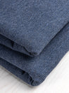 Bamboo Cotton Stretch Fleece - Heather Blue | Core Fabrics