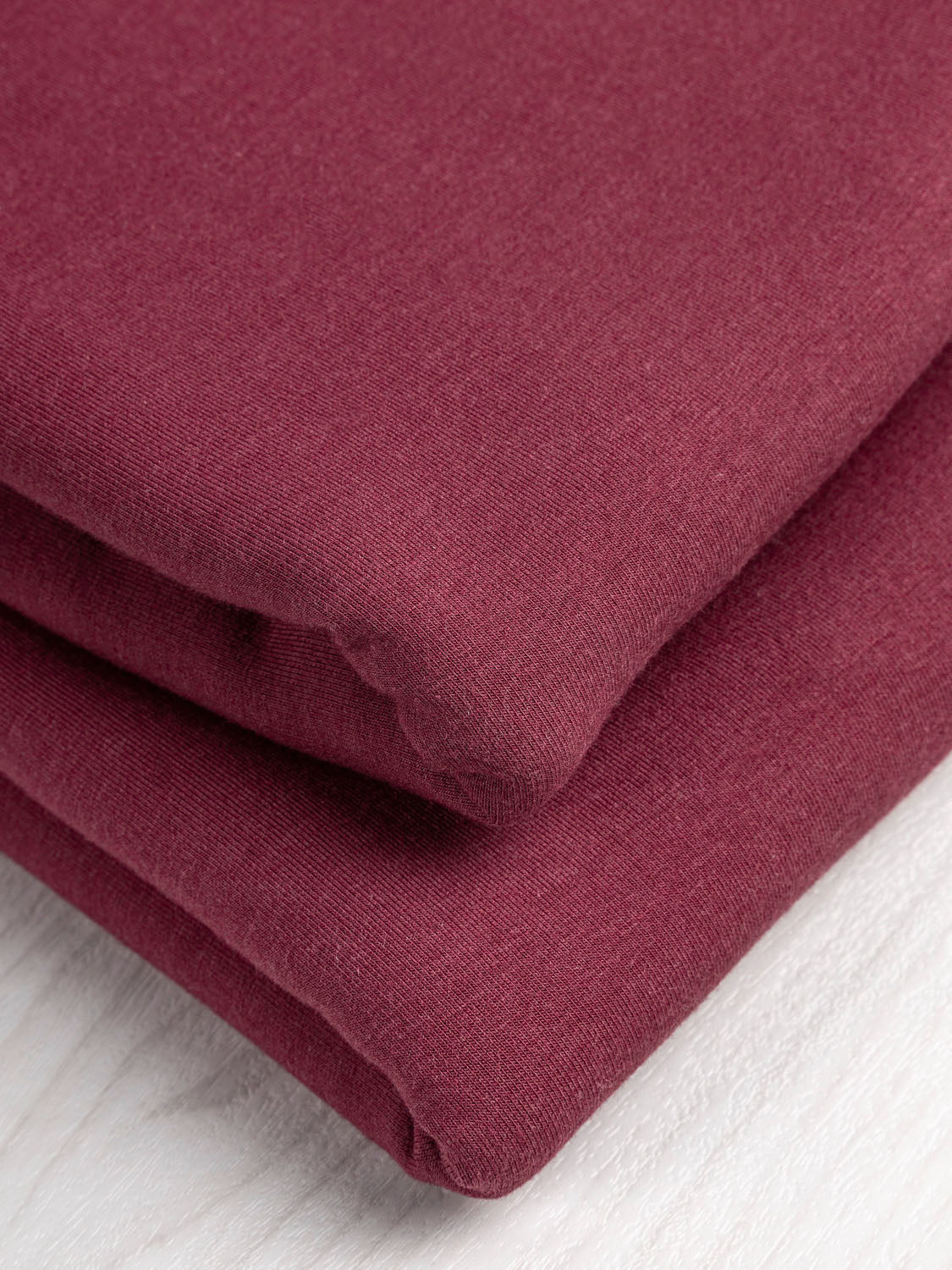 Bamboo Cotton Stretch Fleece - Scarlet | Core Fabrics