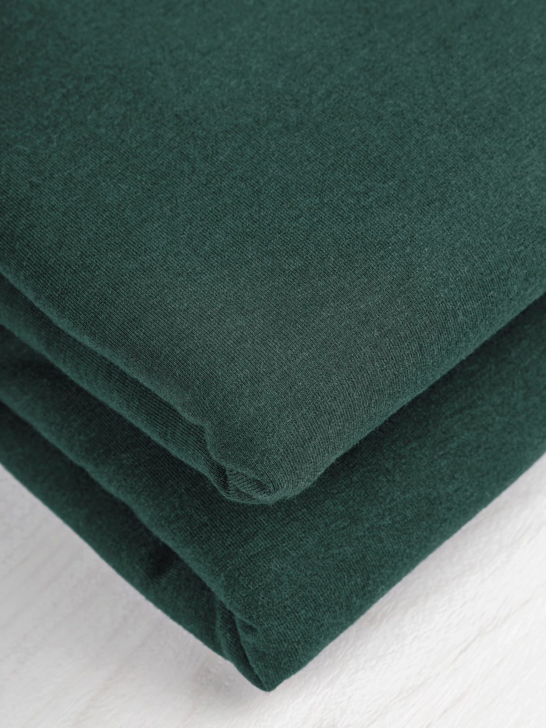 Bamboo Cotton Stretch Fleece - Forest | Core Fabrics
