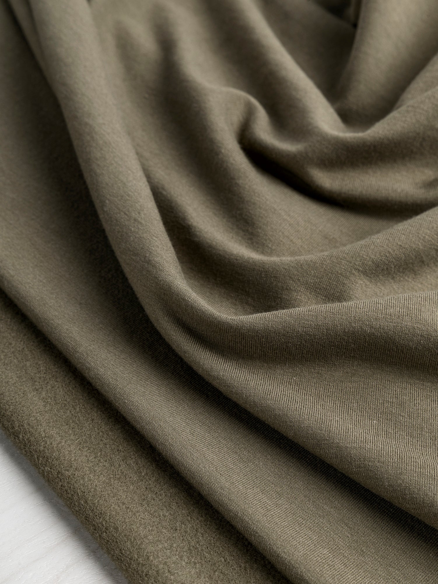F-BAM005-020-Bamboo-Cotton-StretchFleece-Khaki-Core-Fabrics-scrunched.JPG