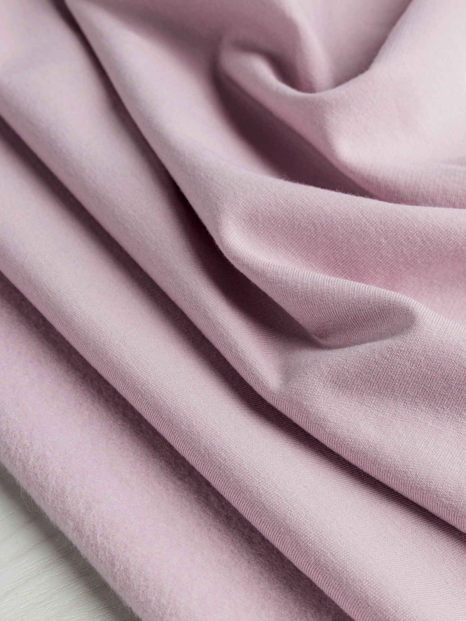F-BAM005-021-Bamboo-Cotton-Stretch-Fleece-Soft-Pink-Core-Fabrics-scrunched.JPG