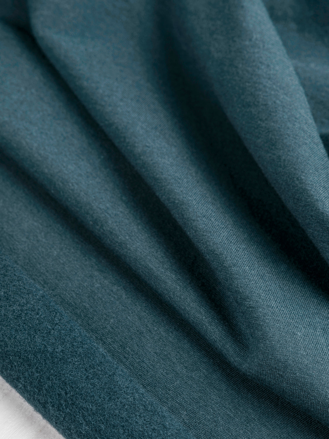 Bamboo Cotton Stretch Fleece - Teal | Core Fabrics